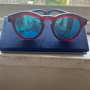KREWE du optic red polarized sunglasses
